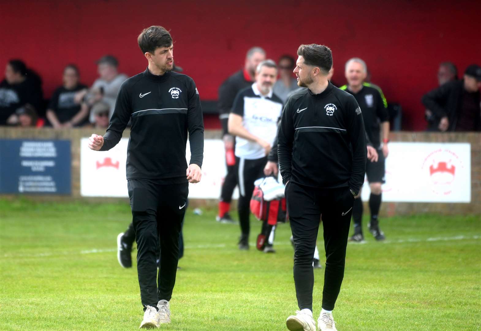 Joint Downham Town managers Craig Dickson and Dale Stokes have seen their side win six of their seven games in the Thurlow Nunn Premier Division after Saturday's 4-2 victory at Woodbridge Town.
