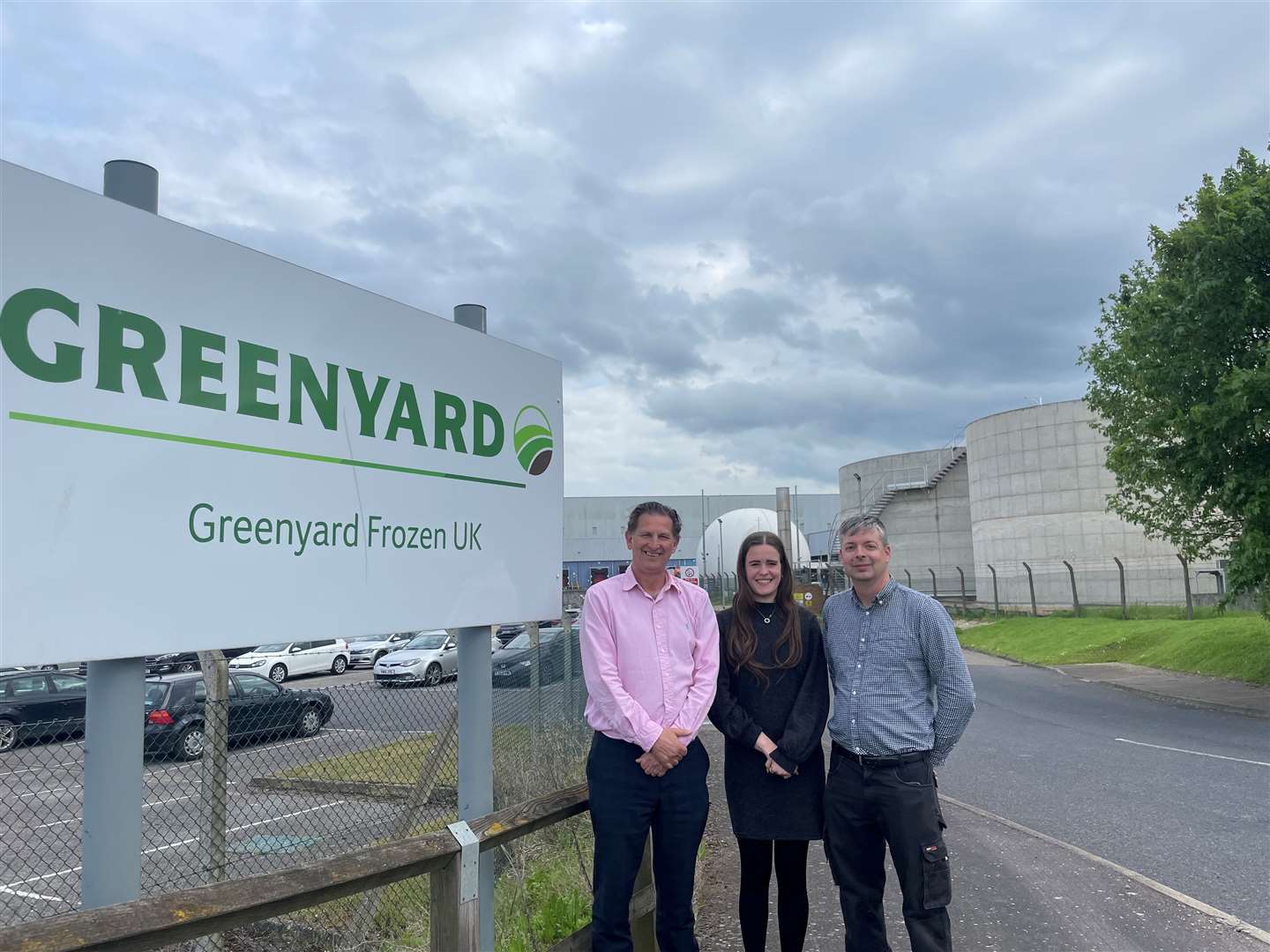 Greenyard Frozen UK's sustainability team - Neil Winner, Ellie Wood and Ben Parsons