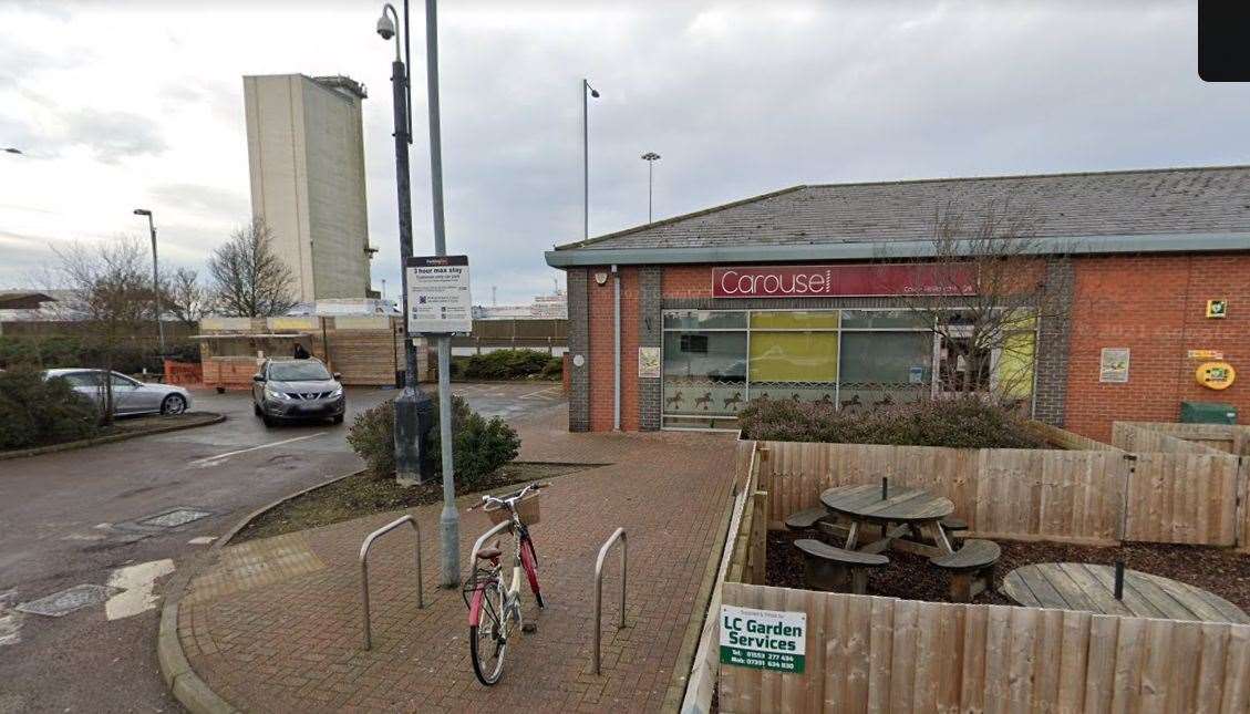 The man is believed to have been found with head injuries in the vicinity of the Carousel Cafe at the St Nicholas Retail Park. Picture: Google Maps