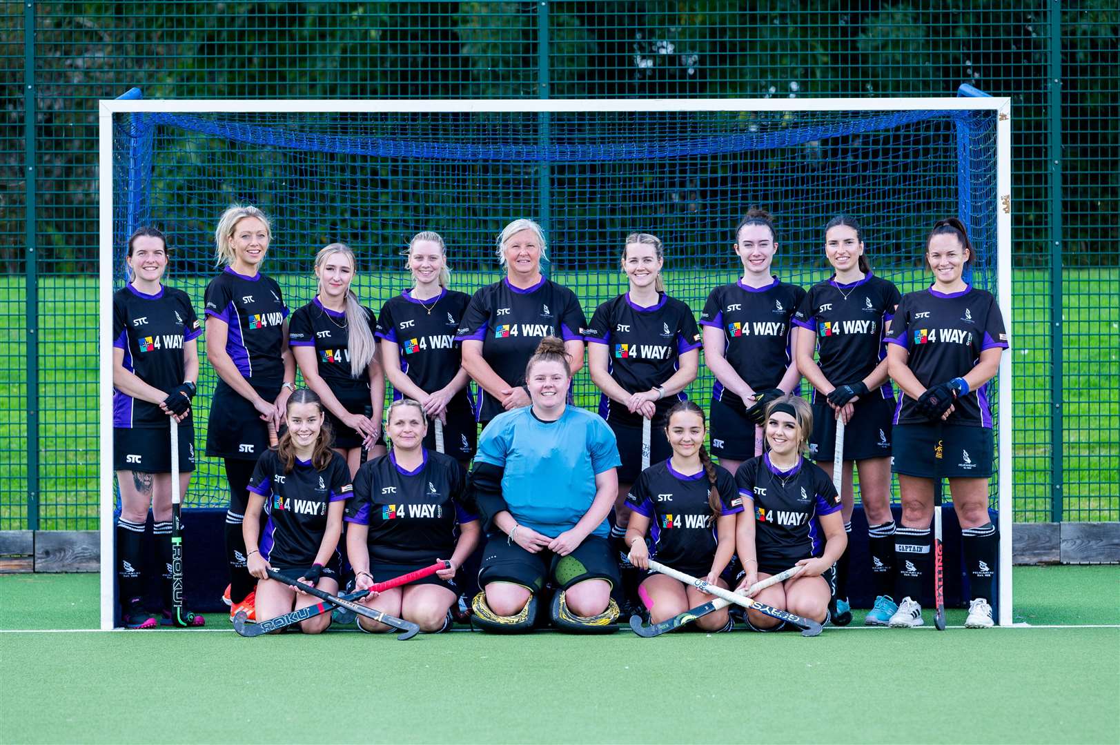 Pelicans Ladies face the camera before their home game against City of Peterborough 3rds at Alive Lynnsport. Picture: Ian Burt