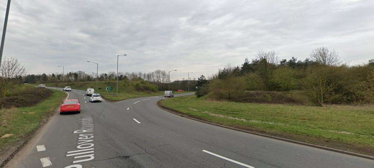 The vehicle broke down on the Pullover roundabout in Lynn. Picture: Google Maps