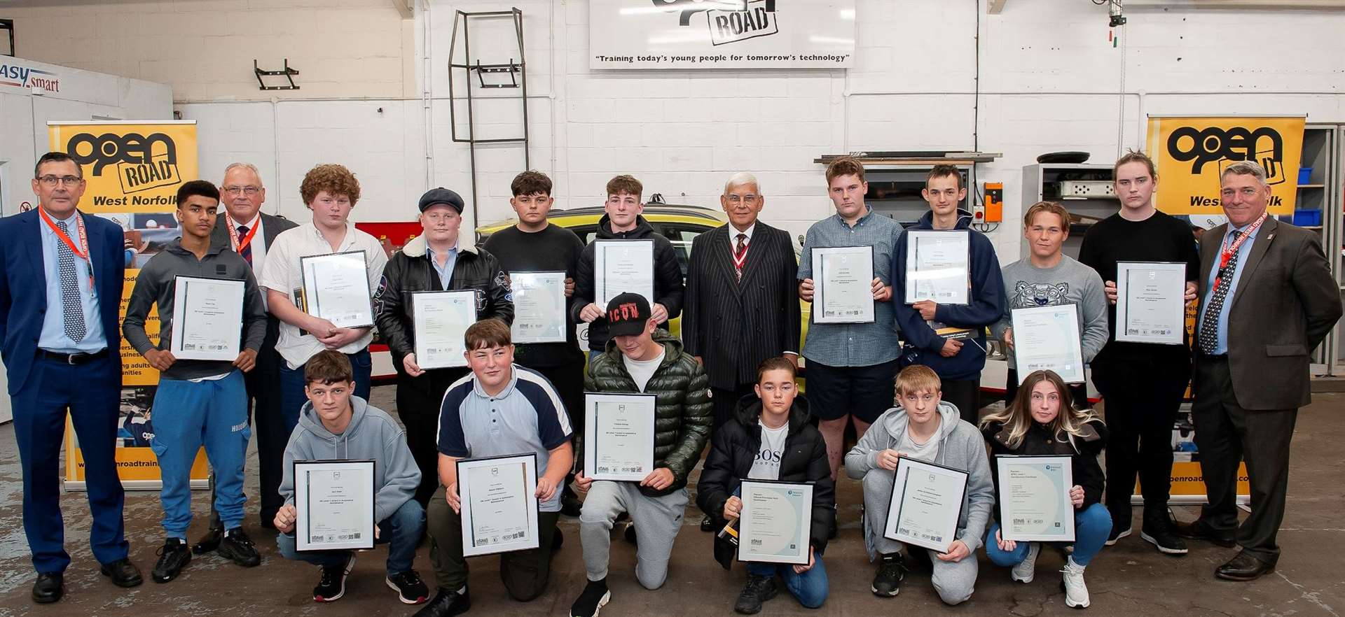 The students received their certificates as well as a £100 Tesco voucher. Picture: Michael Fysh