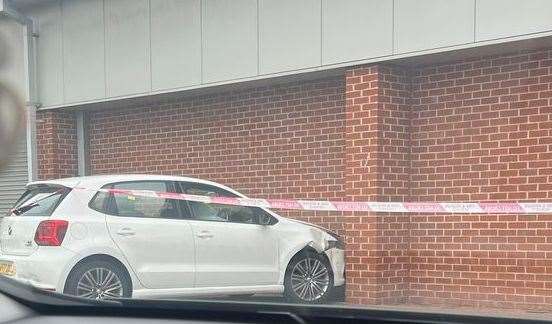 The store had to close this afternoon due to the crash. Picture: Ellie Hume