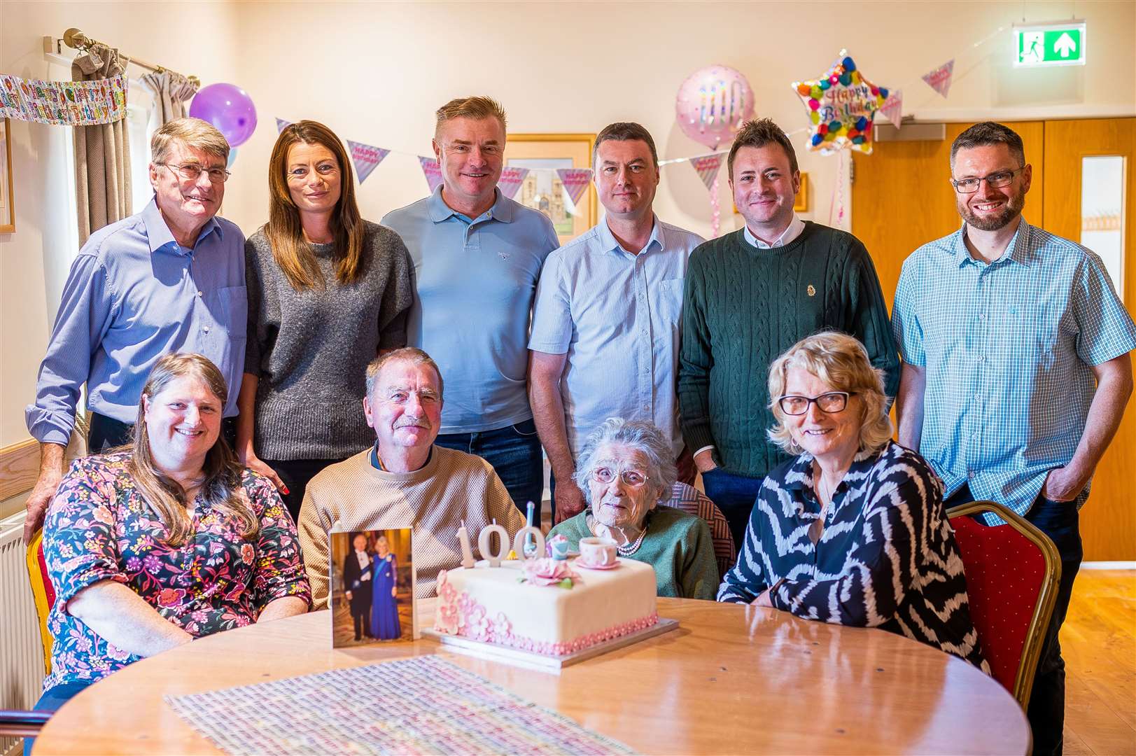 Edith Reed celebrating her 100th birthday with her children and grandchildren. Pictures: Ian Burt