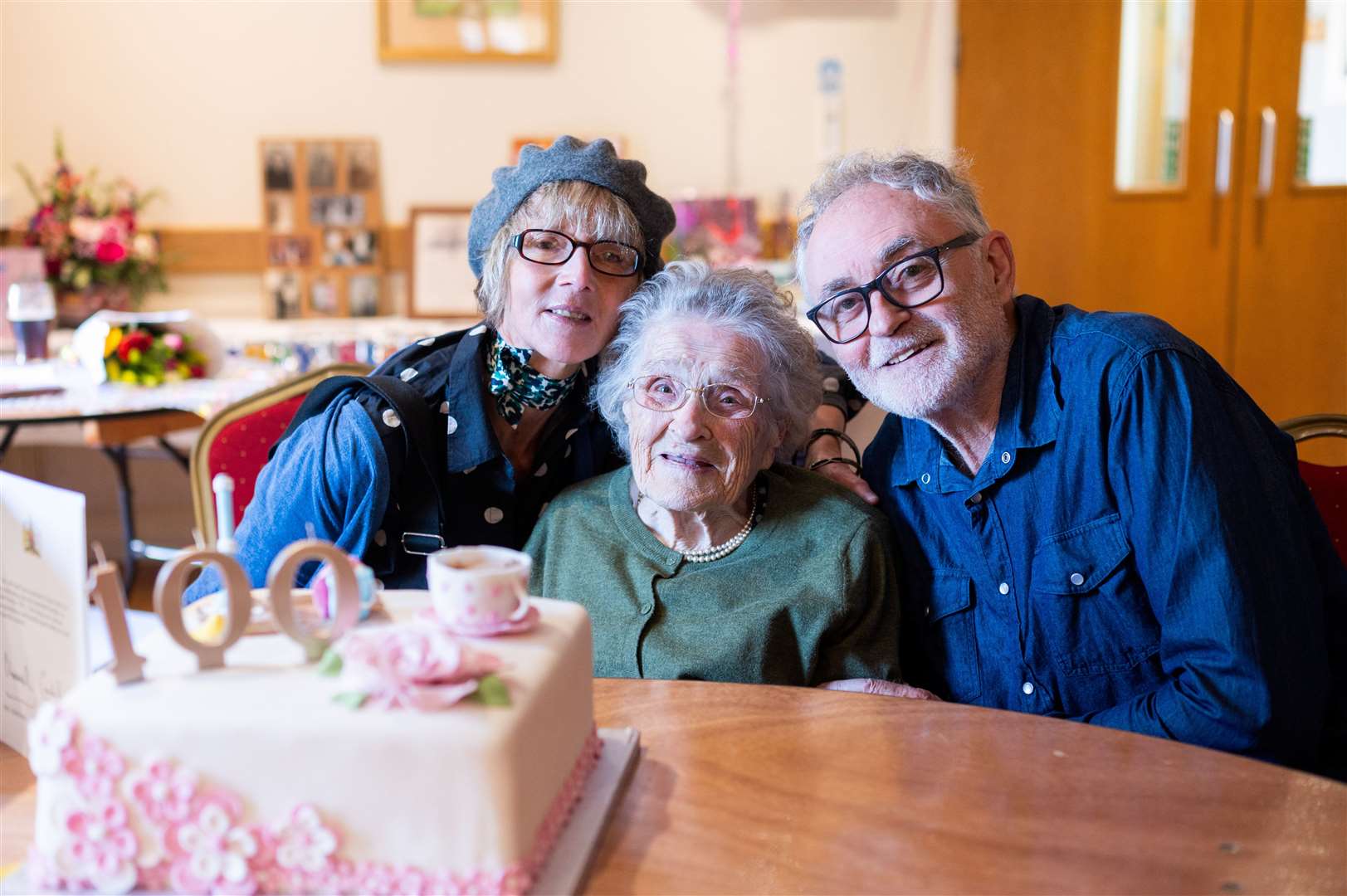 Edith Reed celebrating her 100th birthday