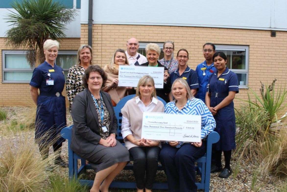 The group managed to raise £19,000 for the QEH (Picture: QEH)