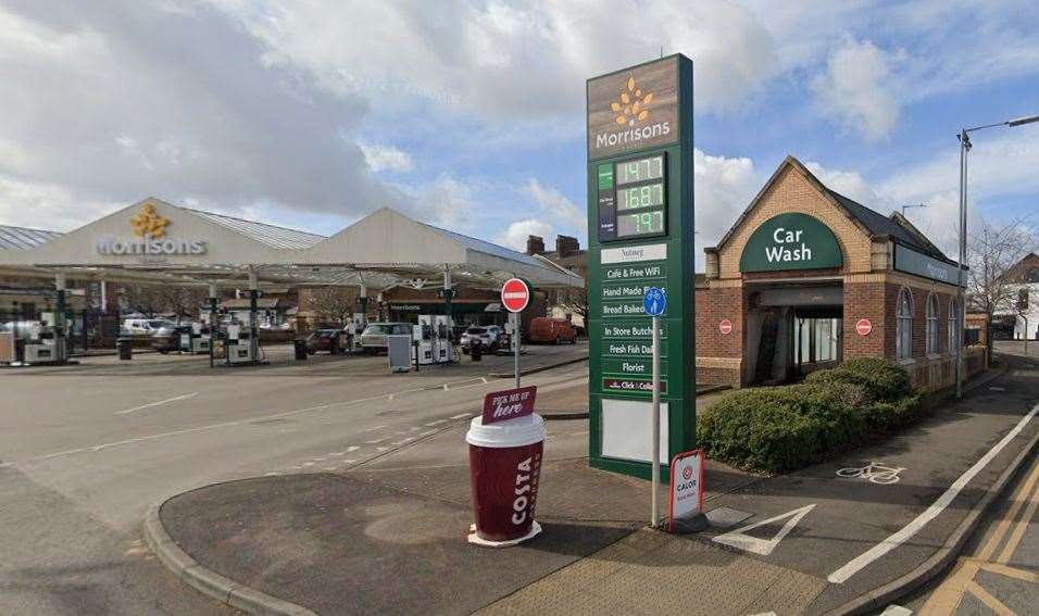 The Morrisons petrol station in Lynn was one of those Richard Bone failed to pay for diesel at. Picture: Google Maps