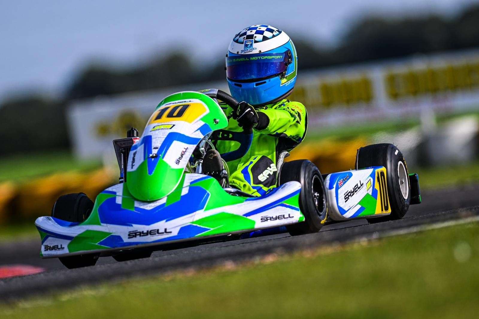 Jenson Sayell in action at Kimbolton. Picture: Josh East