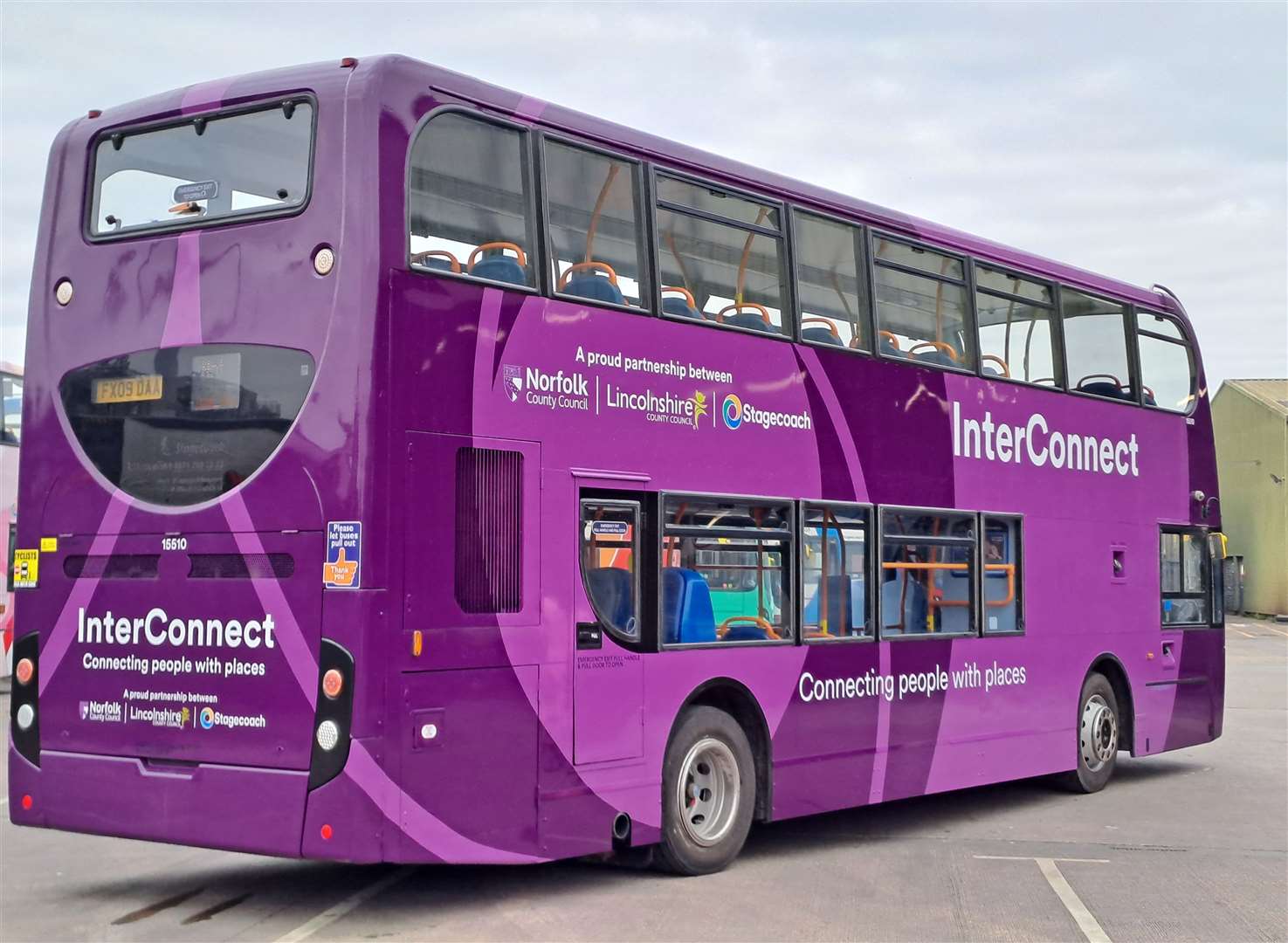 The new-look 505 bus which runs between Spalding and King's Lynn