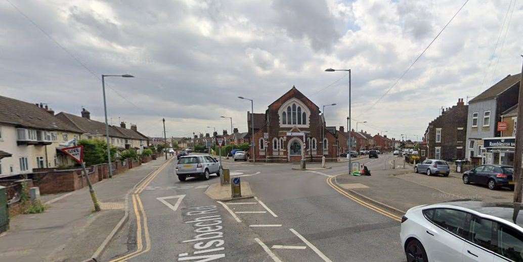 The crash took place at the junction between Saddlebow Road and Wisbech Road in South Lynn. Picture: Google Maps