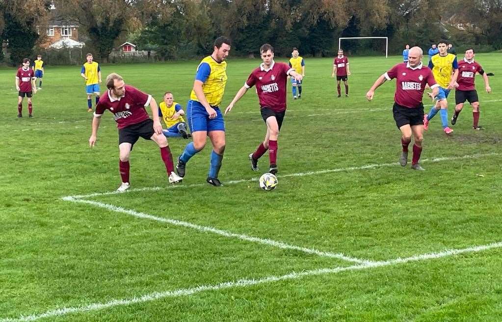 Action between Gayton United A and Docking Reserves