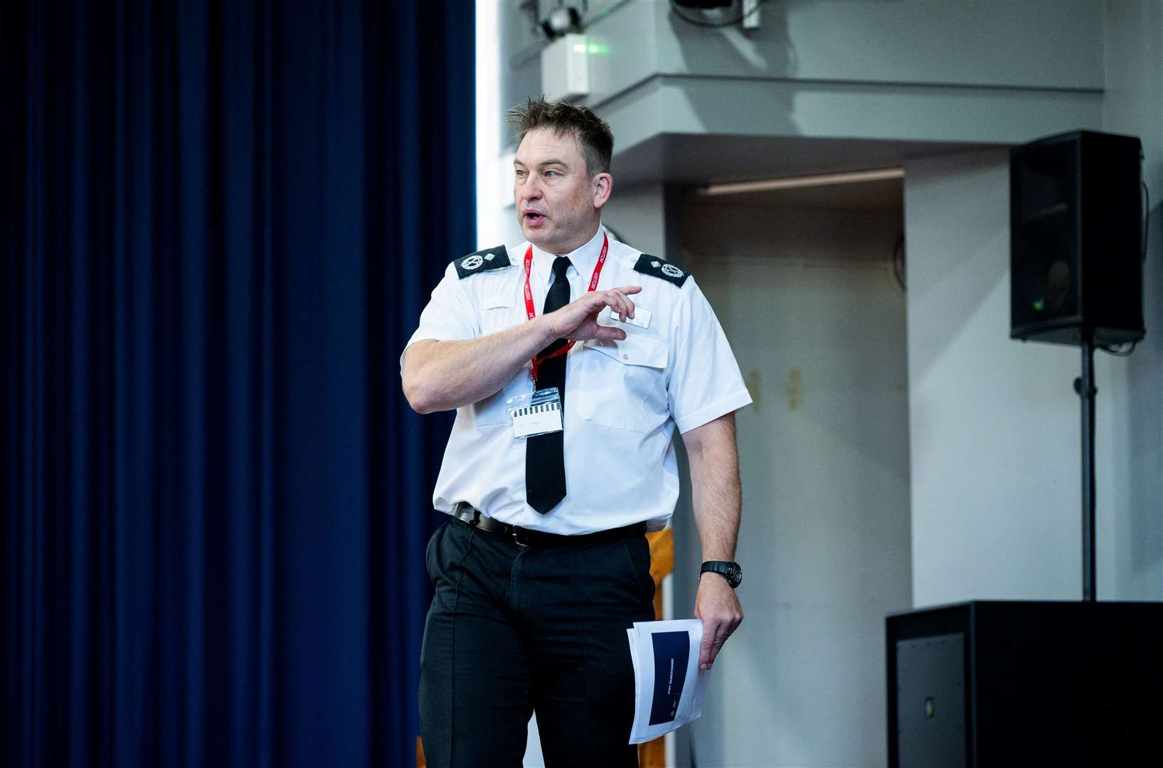 Detective Chief Constable Simon Megicks spoke about his career to pupils at Springwood High School.