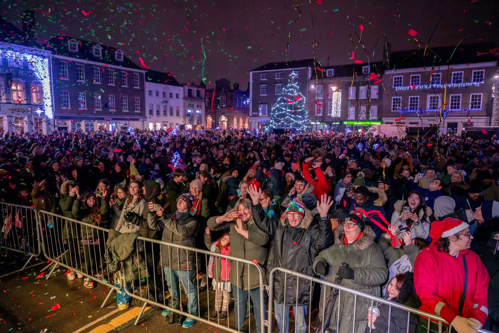 Thousands attended Lynn’s Christmas lights switch-on. Pictures: Matthew Usher/West Norfolk Council
