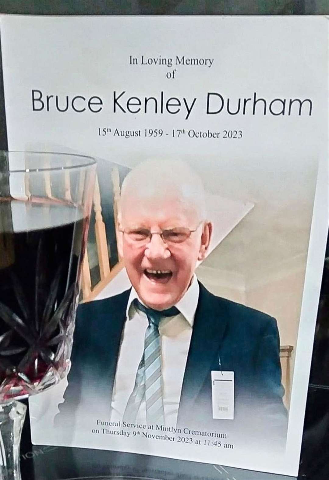 Bruce Durham died aged 64