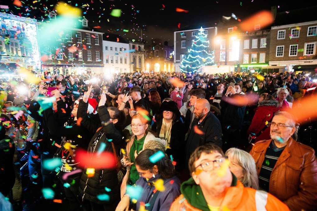 The Christmas light switch-on in Lynn last year