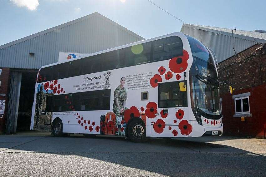 Stagecoach will offer free travel to the Armed Forces and veterans this weekend