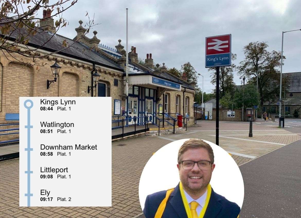 Cllr Rob Colwell is unhappy with train services under the Conservative Government