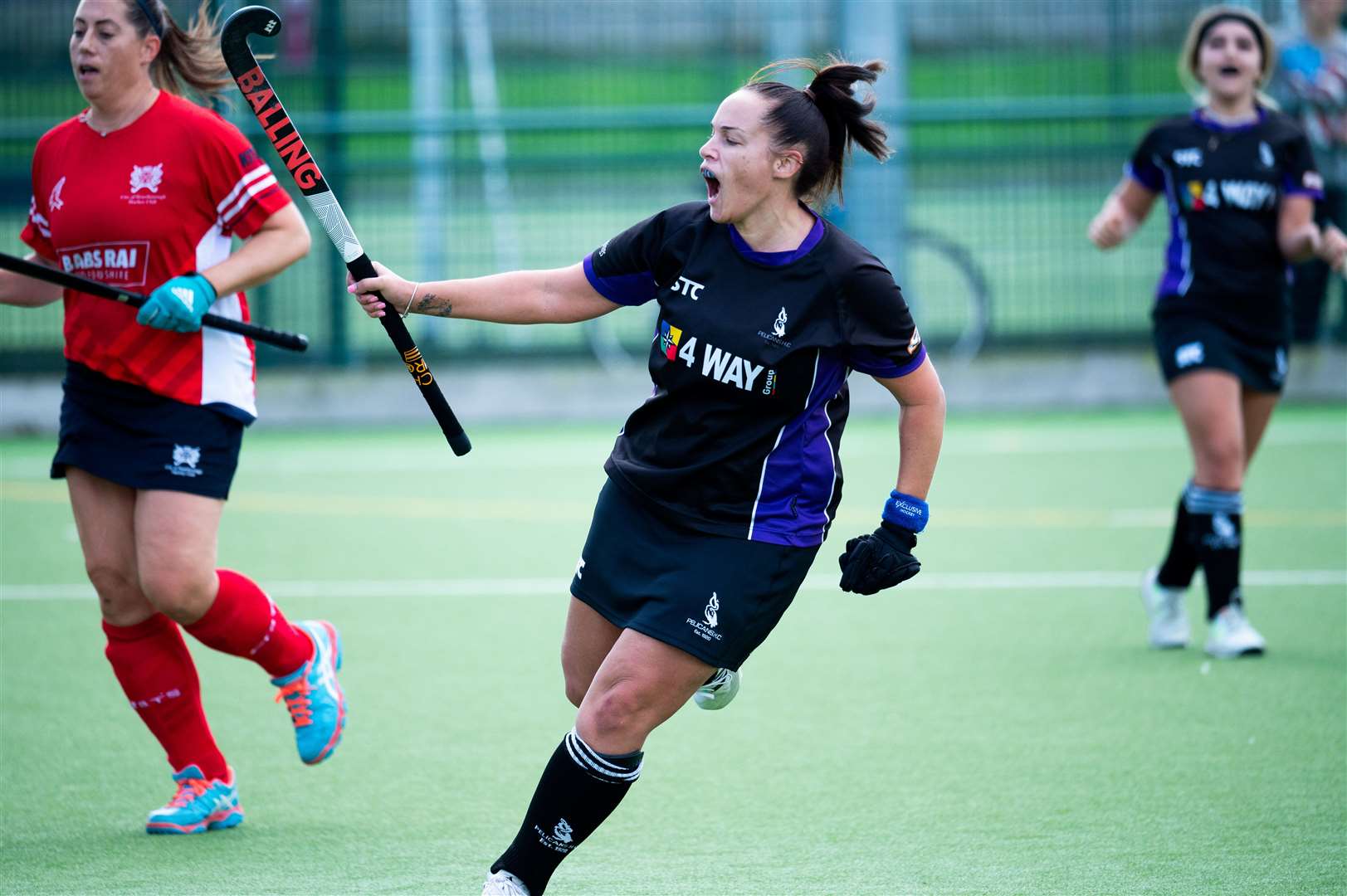 Pelicans goal machine Jane Proctor, pictured celebrating a strike against Peterborough earlier in the season, was at it again with a weekend hat-trick against Long Sutton.