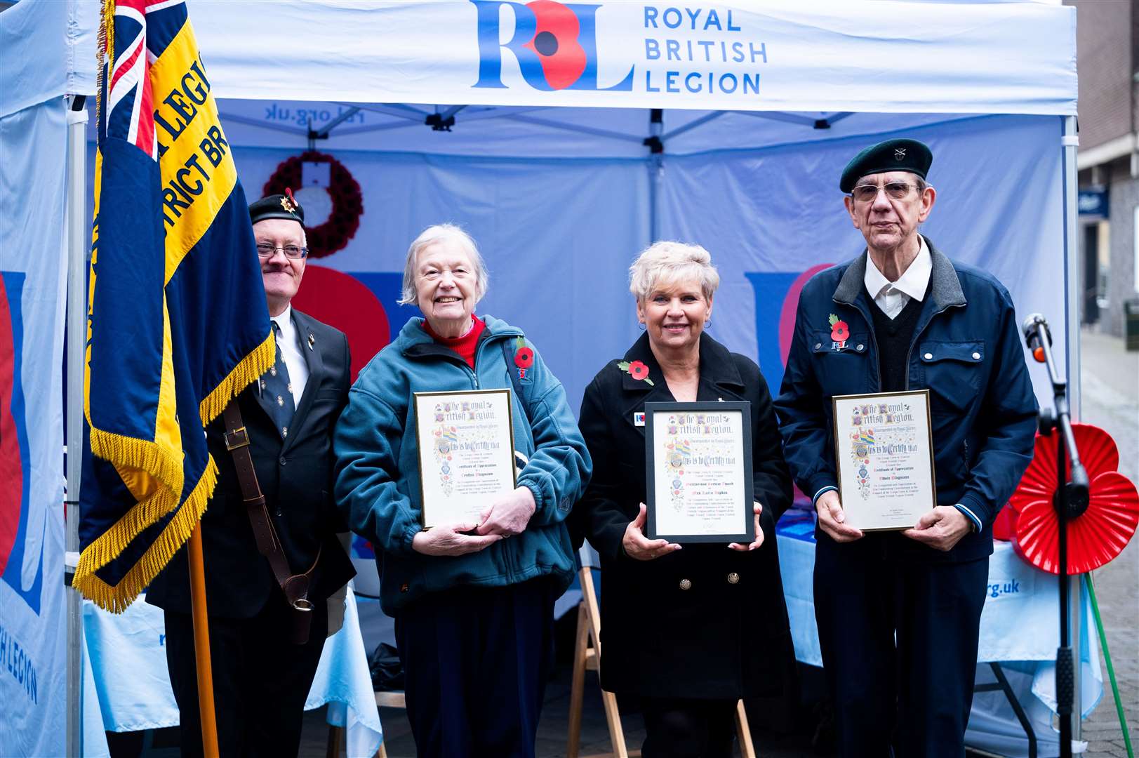 Launch of this year's Royal British Legion Poppy Appeal in Lynn