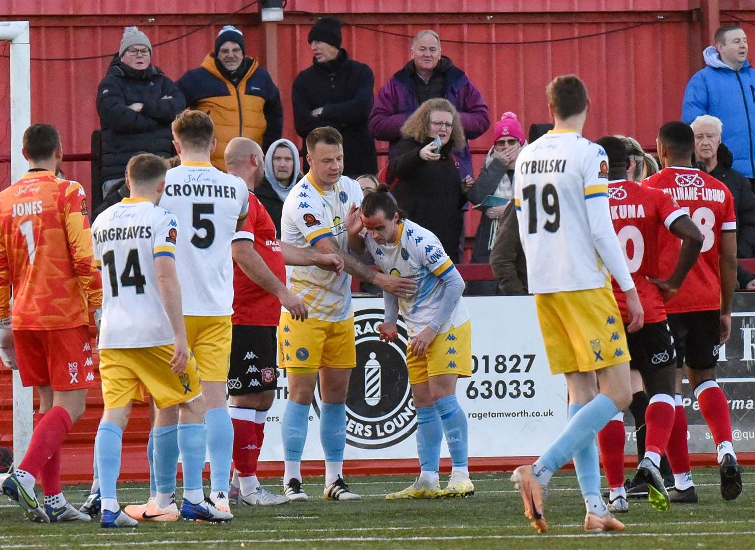 Ben Stephens suffers a head injury. Picture: Tim Smith