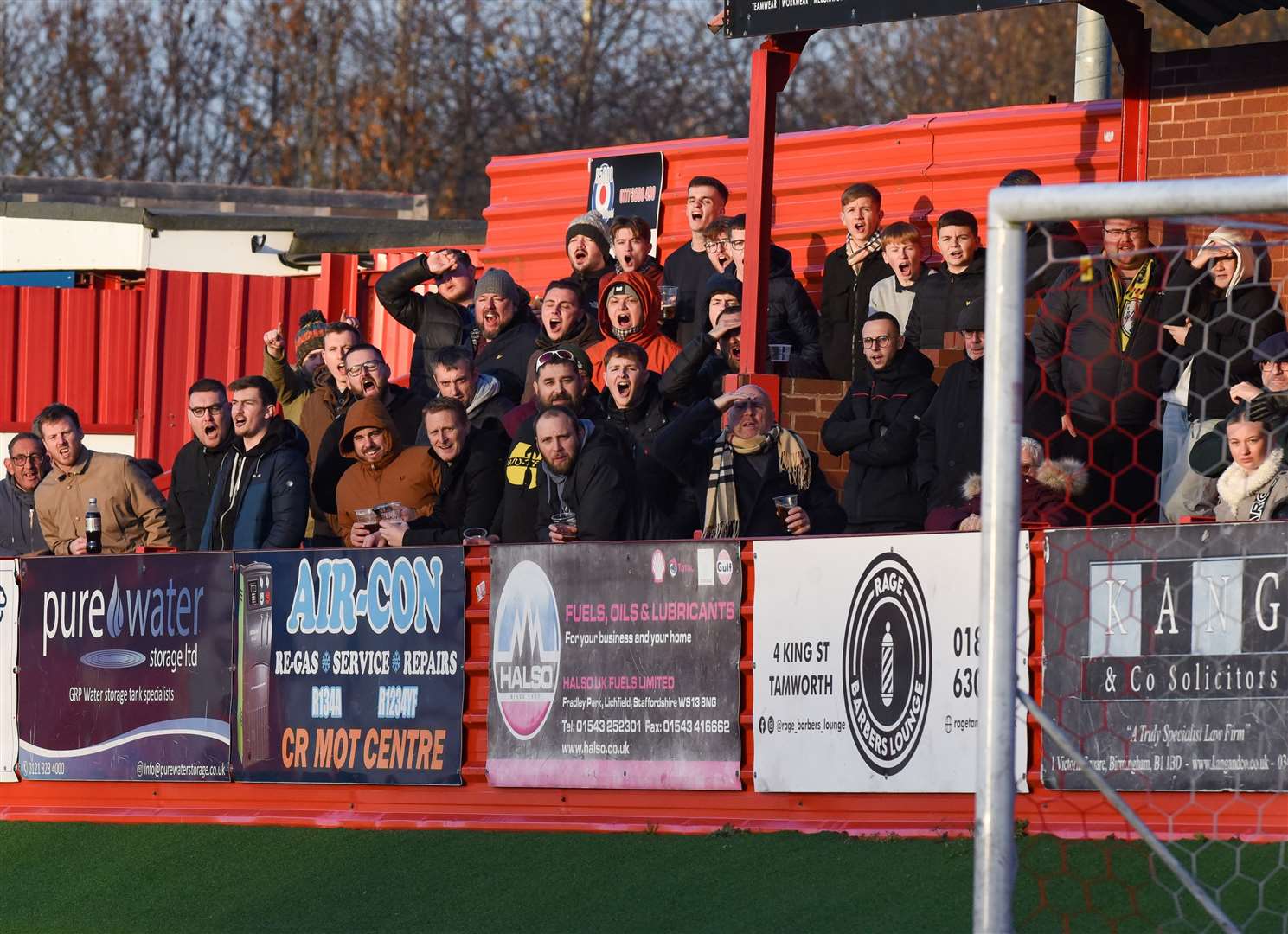 Linnets fans at Tamworth. Picture: Tim Smith