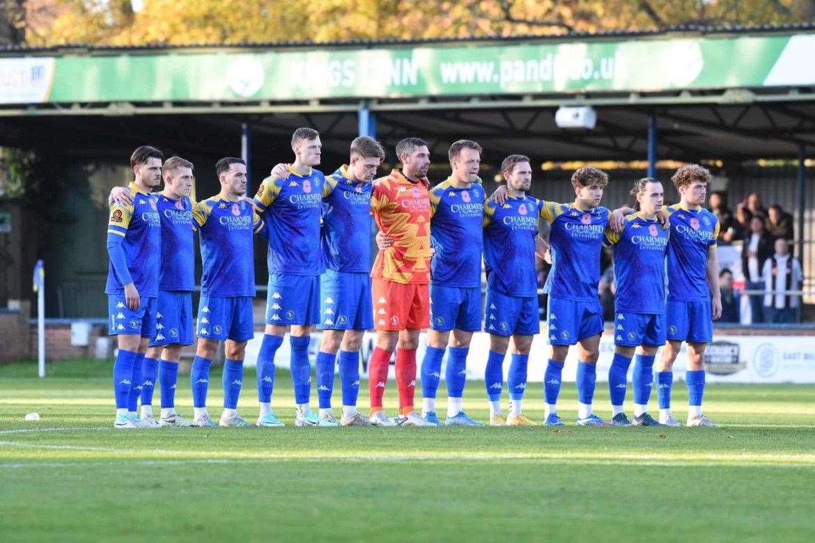 Lynn before the game. Picture: Tim Smith