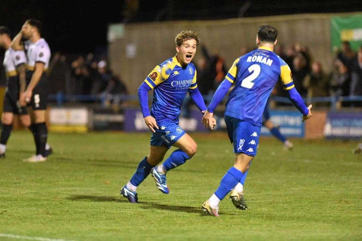 Midfielder George Morrison after scoring his first goal for the club. Picture: Tim Smith