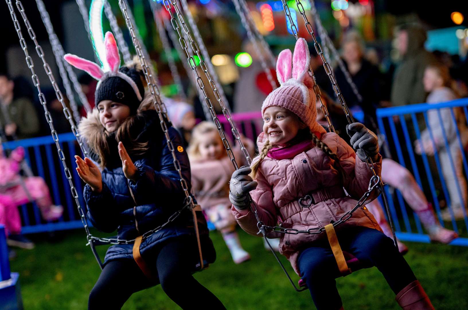 Fun on the fairground rides