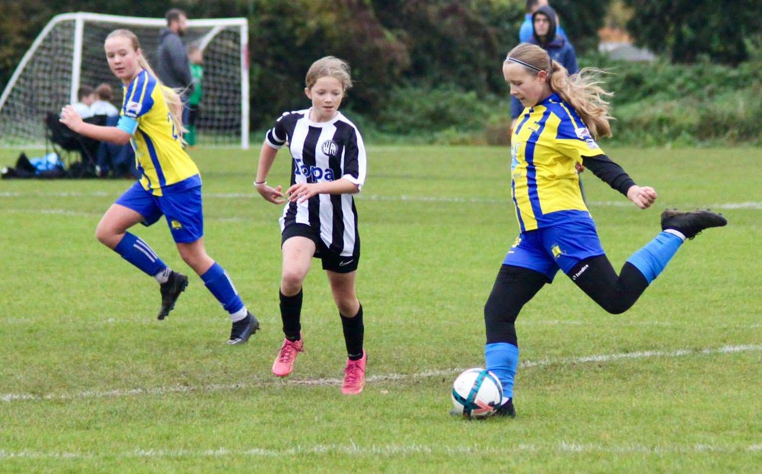 Action from the Heacham U14 v Terrington U14 game