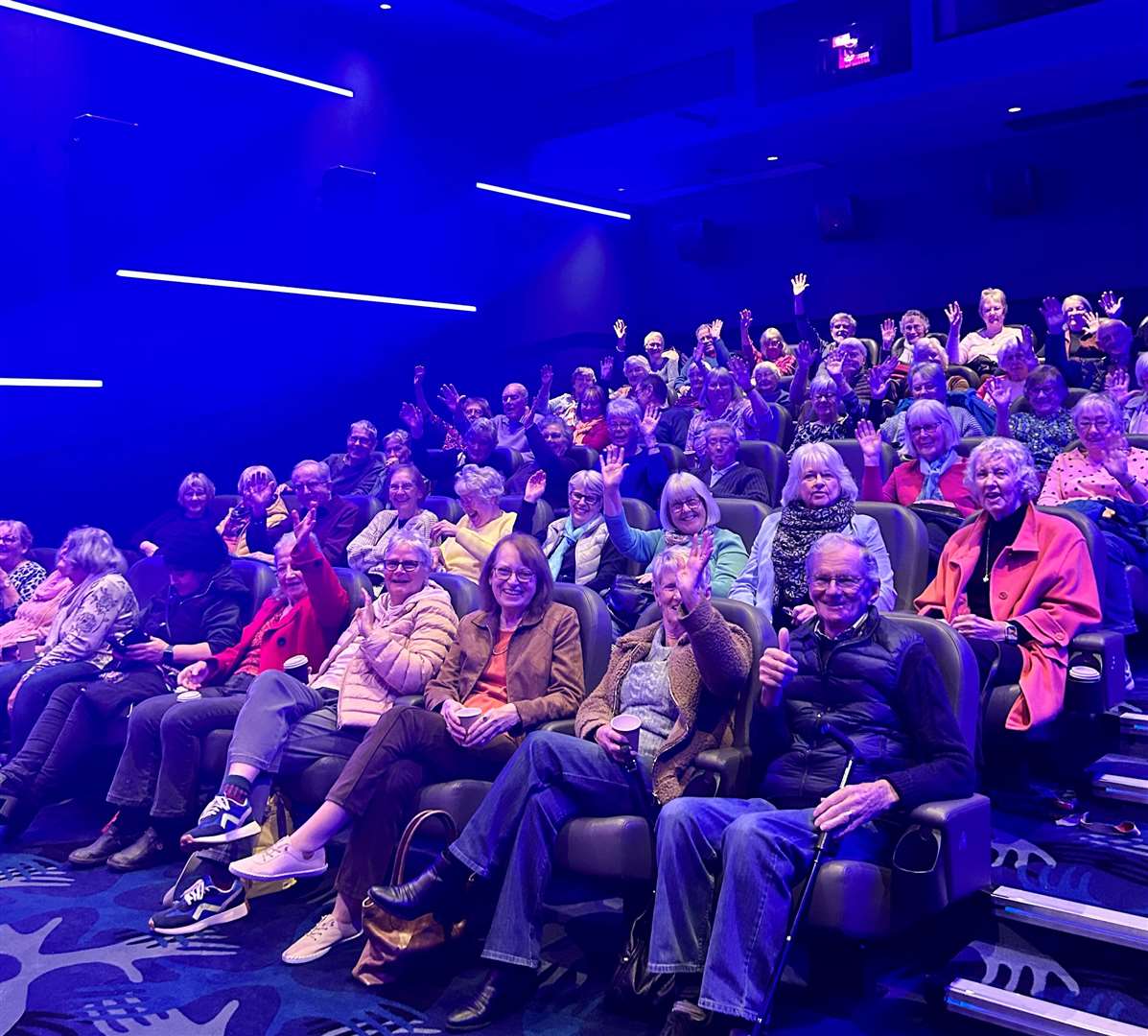 One of the packed out screenings at the senior citizen film club