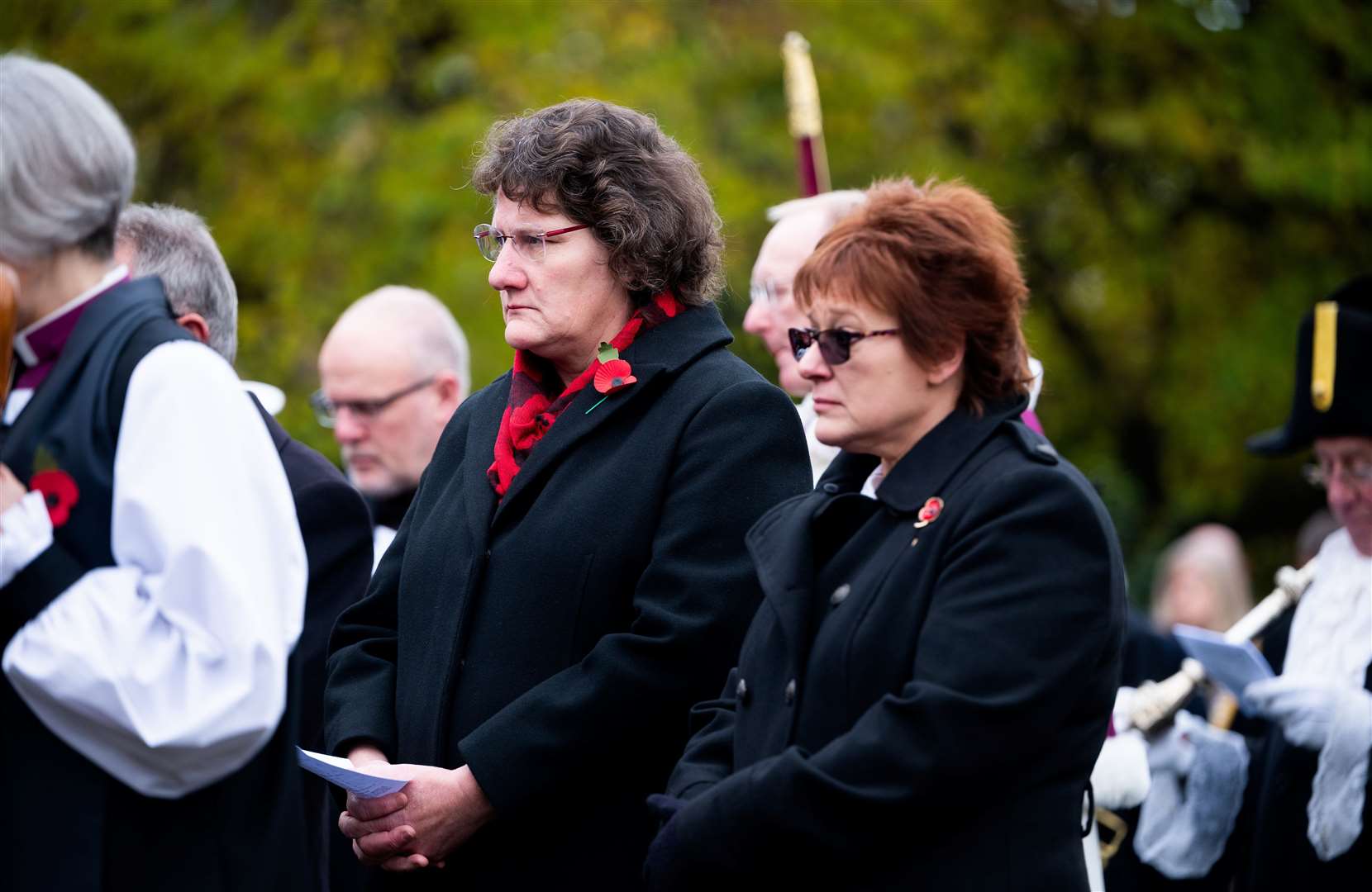 Wreath laying at Tower Gardens in Lynn