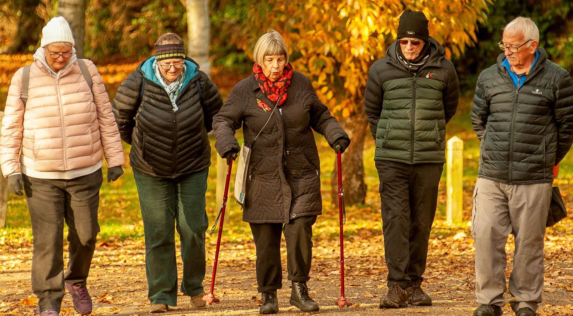 Those on the Remembrance Walk