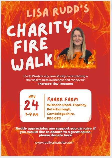 Lisa will be attempting the fire walk on November 24 (Picture: Lisa Rudd)