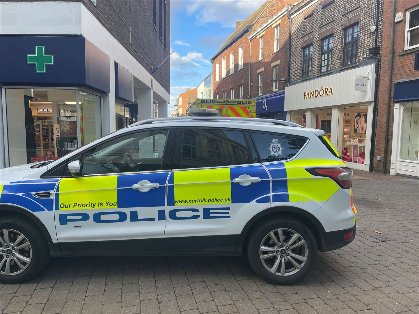 Police and ambulance were called to High Street in Lynn to assist with a medical emergency