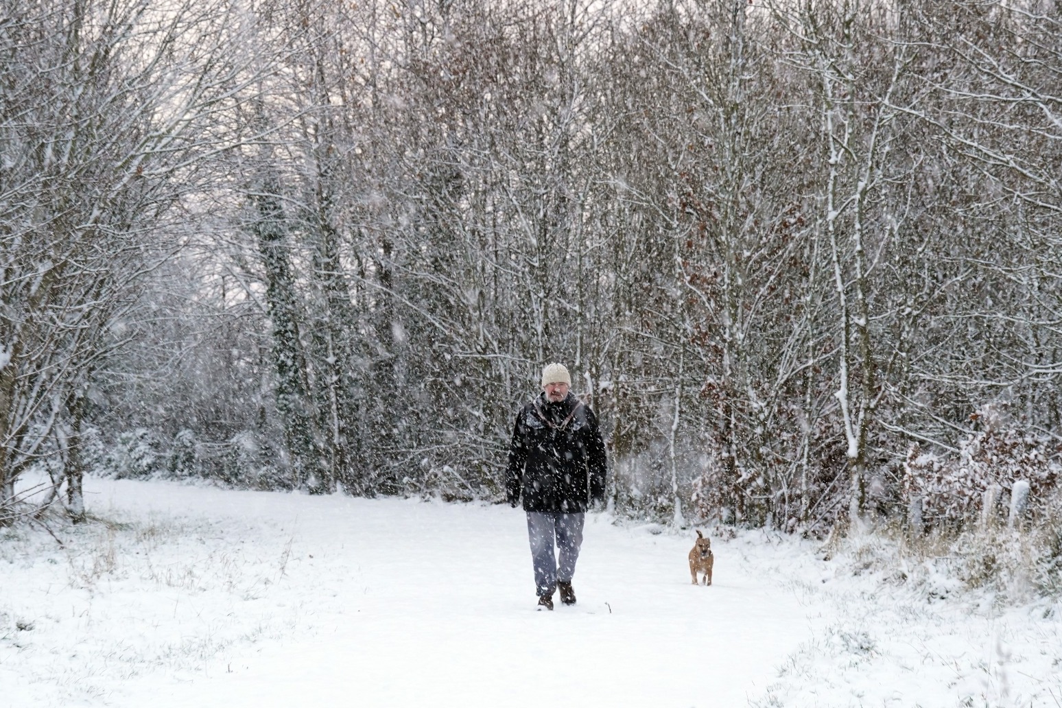 Heavy snow hits flights as temperatures plunge across UK 