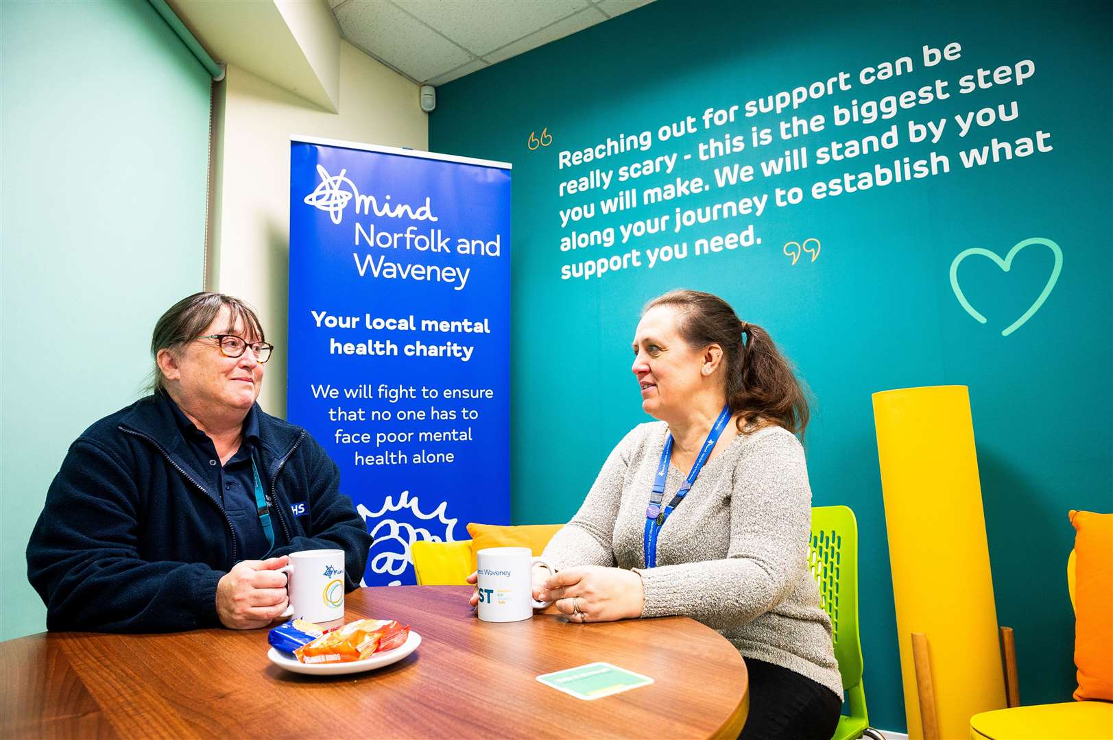 Carers lead CRHT Ria Bunting and resource centre manager Lee Dade. Picture: Ian Burt
