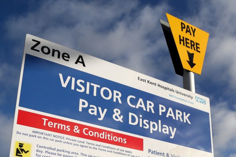 Car parking fees at hospitals soar by 50% in a year, figures show