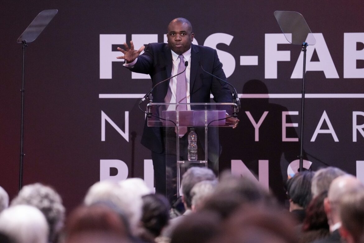 David Lammy speech disrupted by pro-Palestinian protesters