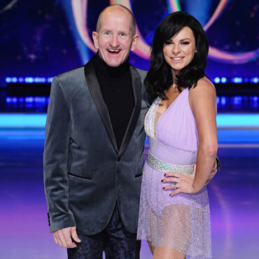 Eddie the Eagle steps on to rink with new partner ahead of Dancing On Ice launch