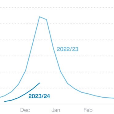 Flu patients up a third over Christmas