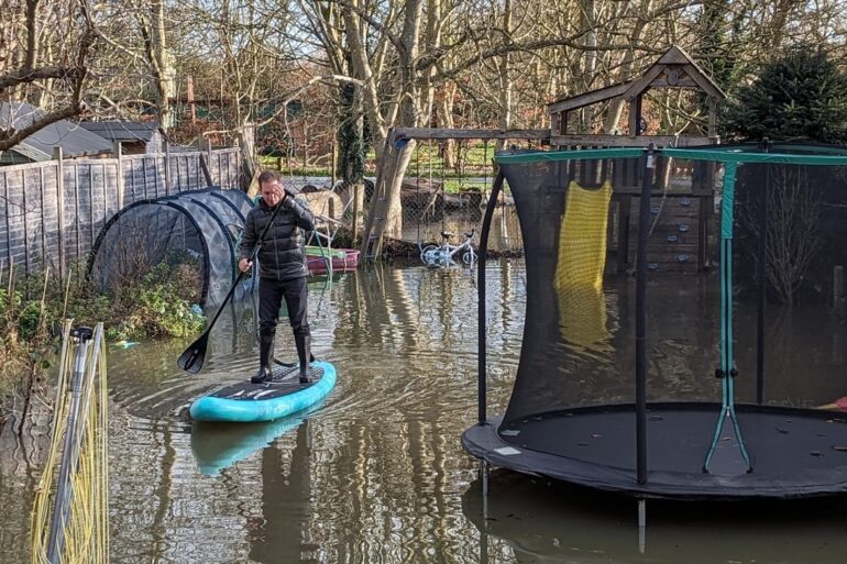 Maidenhead flooding: Gardens become lakes amid worries homes will be uninsurable