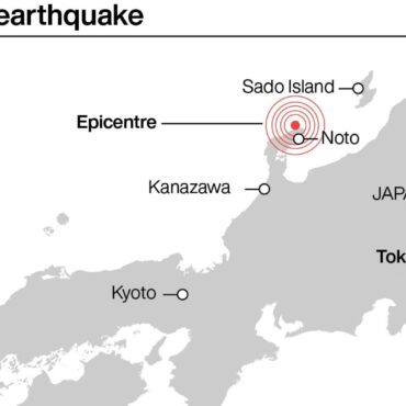 Powerful earthquakes leave at least 30 dead along Japan’s western coast