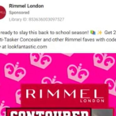 Rimmel London ad banned for implying girls need make-up at school to succeed