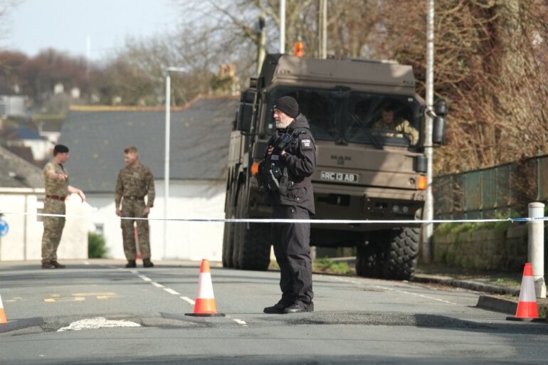 Evacuation of homes near unexploded bomb