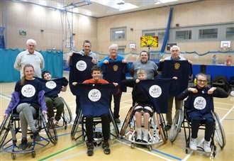 Club visits inclusive sports session after funding equipment