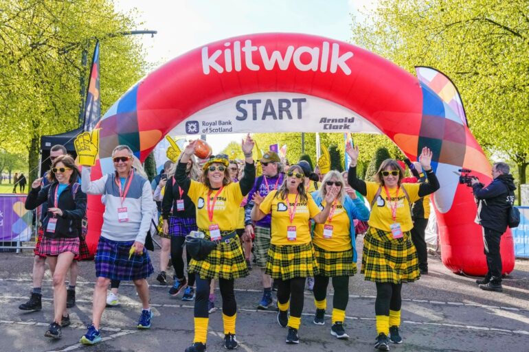 Fundraisers turn streets tartan