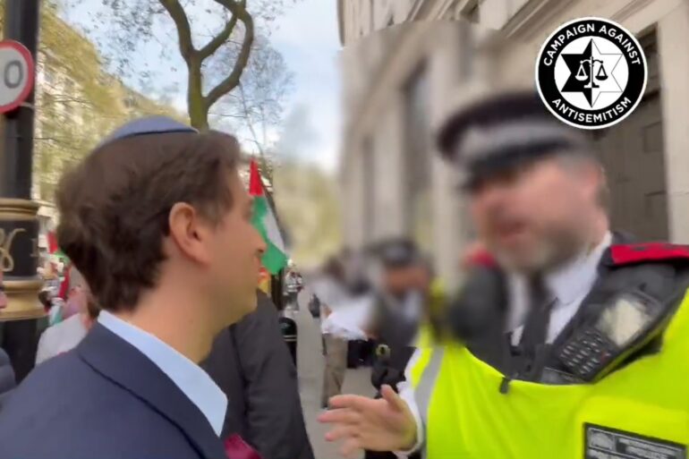 Met apologises after ‘openly Jewish’ comment by officer near pro-Palestine demo