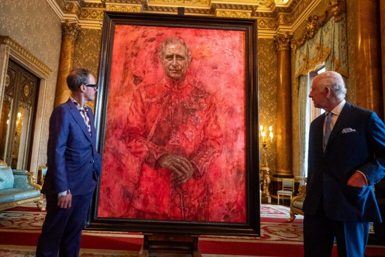 King unveils official portrait