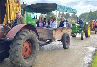 All smiles at Grimston tractor run