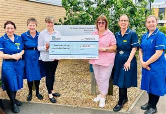 Band boosts hospital’s breast care unit which supported Helen through cancer journey